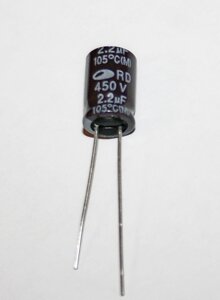 Конденсатор електролітичний 2,2мкф-450v