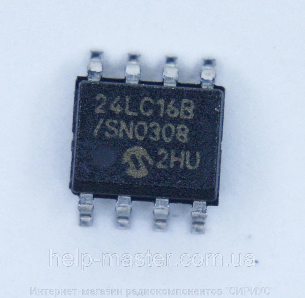 Мікросхема 24LC16BT-I / SN; (SOIC-8) від компанії Інтернет-магазин радіокомпонентів "СІРІУС" - фото 1