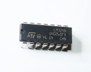 Мікросхема LM324N (DIP14)