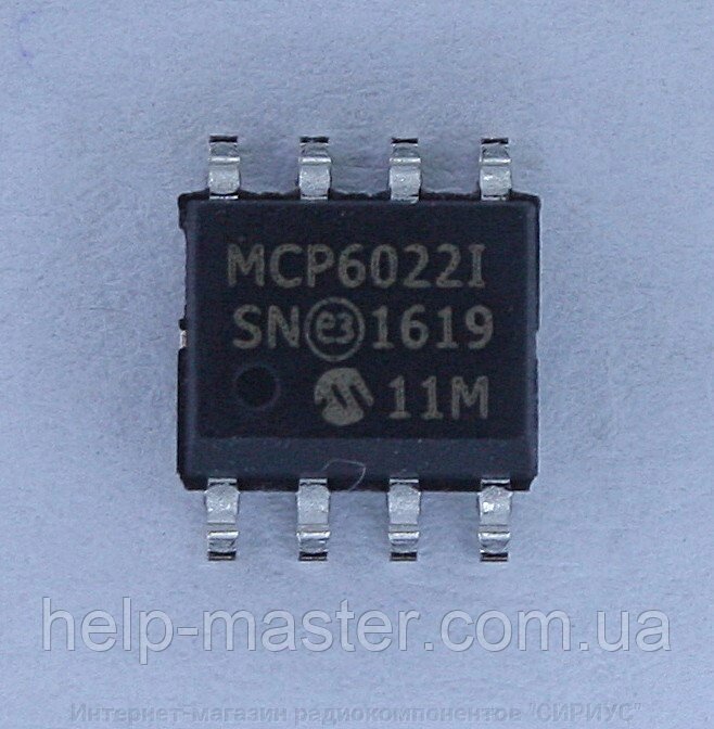 Мікросхема MCP6022-I / SN (SO-8) від компанії Інтернет-магазин радіокомпонентів "СІРІУС" - фото 1