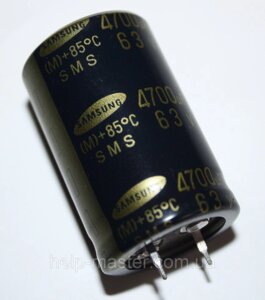 4700МкФ-63v; (85 ° C) <M> 25 * 40 SAMSUNG