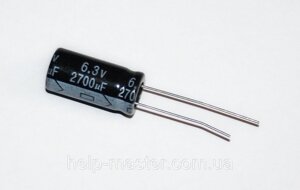 Комп'ютерний конденсатор 2700мкф-6.3v (105 ° C)