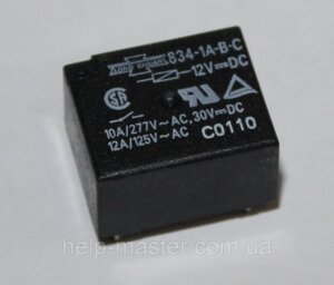 Реле електромеханічне 834-1A-B-C 12VDC