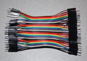 Плоский кабель 10 см. (Штекер штекер) pin40 2.54