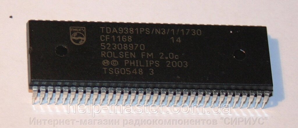 Процесор TDA9381PS / N3 / 1/1730 (ROLSEN FM 2.0c) від компанії Інтернет-магазин радіокомпонентів "СІРІУС" - фото 1