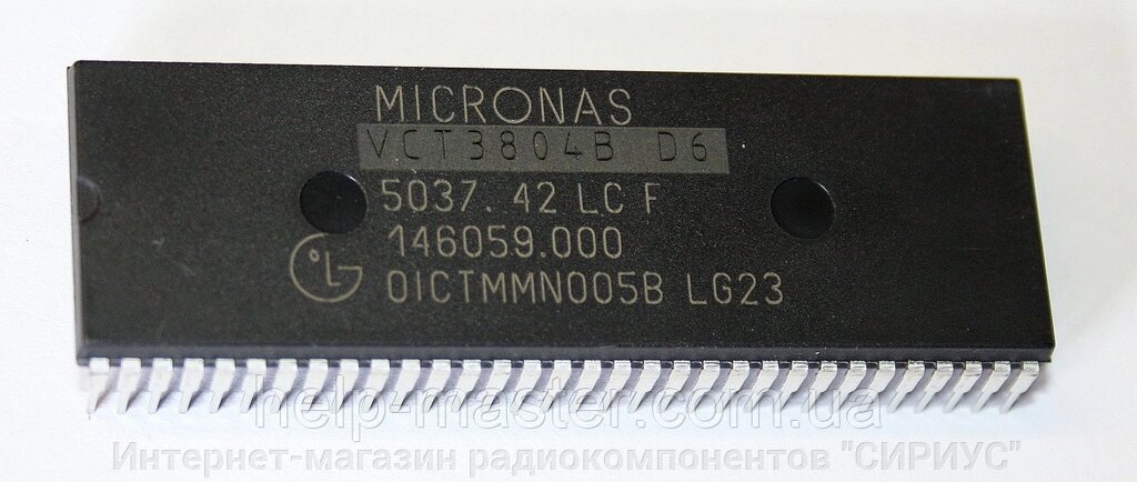 Процесор VCT3804B D6 OICTMMN005B LG23 (DIP-64) від компанії Інтернет-магазин радіокомпонентів "СІРІУС" - фото 1