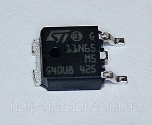 Транзистор STD11N65M5; (DPAK)