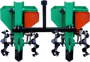 Картоплесаджалка для минитрактора двухрядная Володар КСН-90 з бункером для добрив (три точки)