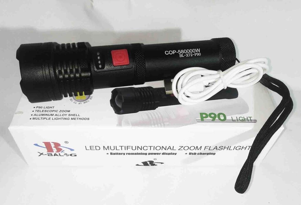 Акумуляторний ліхтарик BL X72 P90 від компанії Опт, роздріб інтернет магазин Familyshop - фото 1