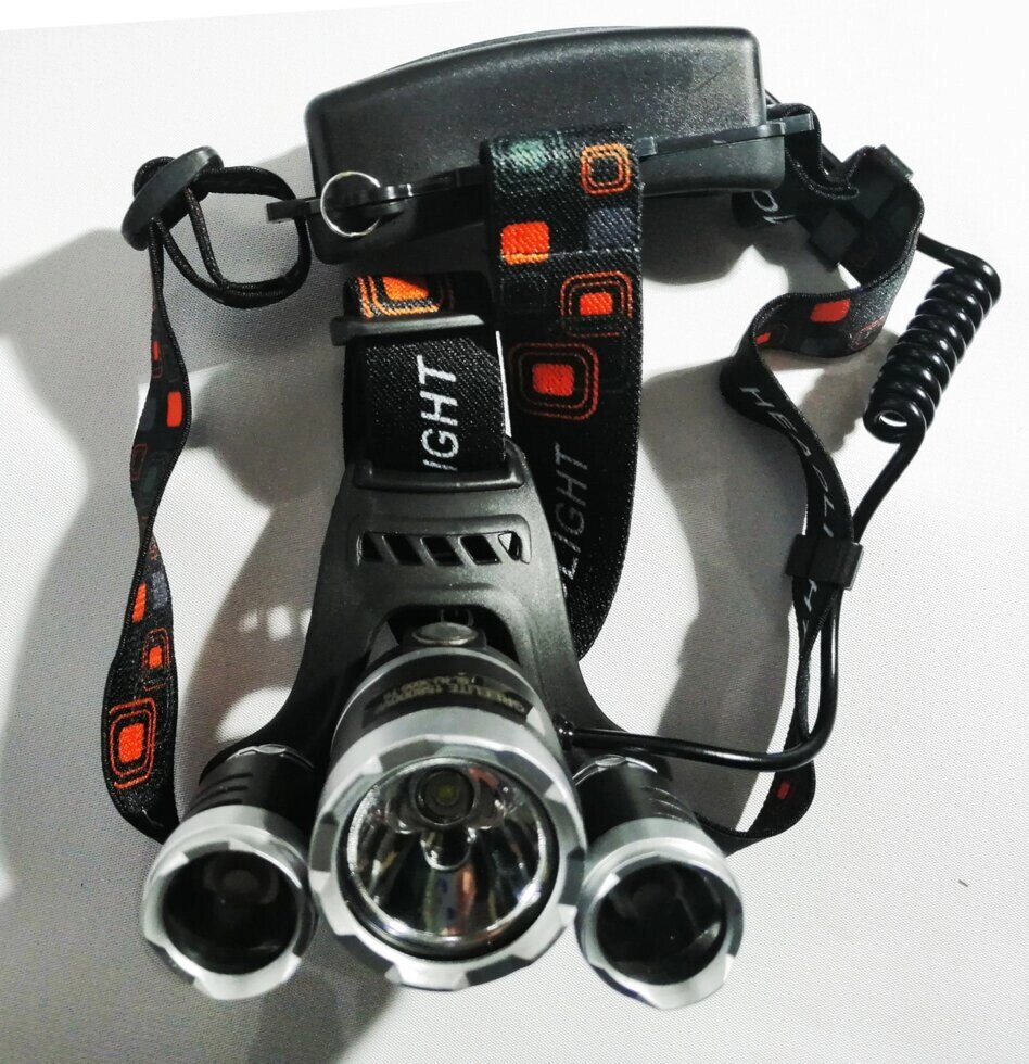 Акумуляторний ліхтарик налобний RJ3000 T6 +COB від компанії Опт, роздріб інтернет магазин Familyshop - фото 1