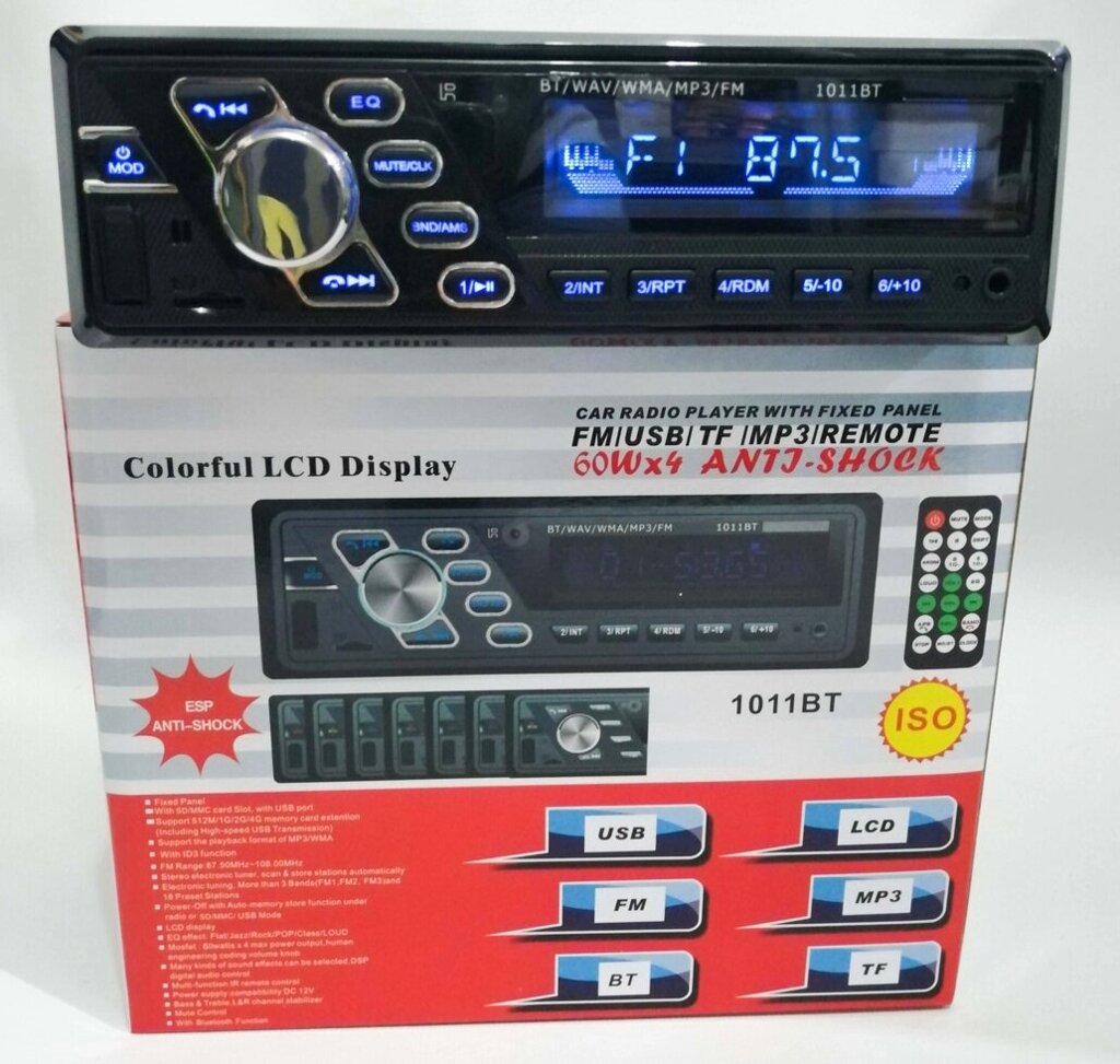 Автомагнітола MP3 1011 BT (гучний зв'язок) від компанії Опт, роздріб інтернет магазин Familyshop - фото 1