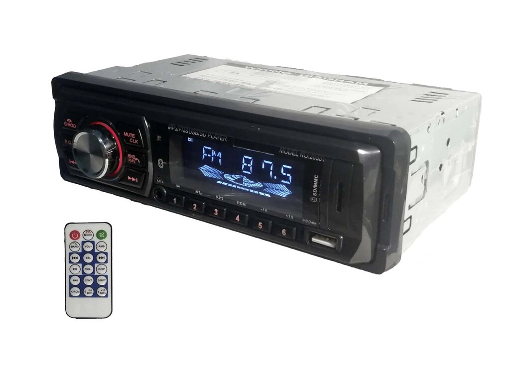 Автомагнітола MP3 1781BT rgb від компанії Опт, роздріб інтернет магазин Familyshop - фото 1