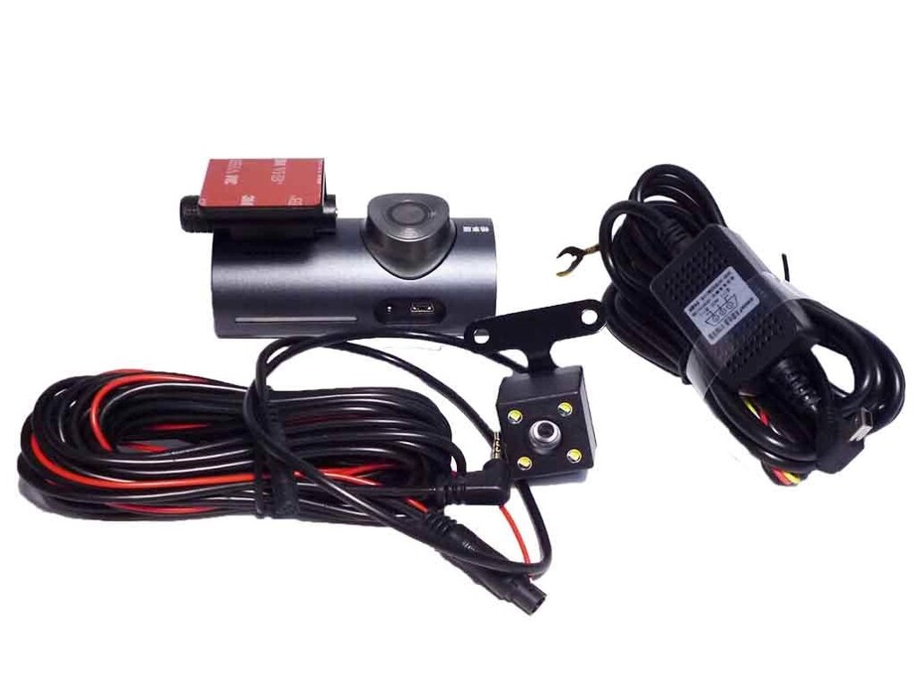 Автомобільний відеореєстратор на дві камери DVR V7 WIFI від компанії Опт, роздріб інтернет магазин Familyshop - фото 1