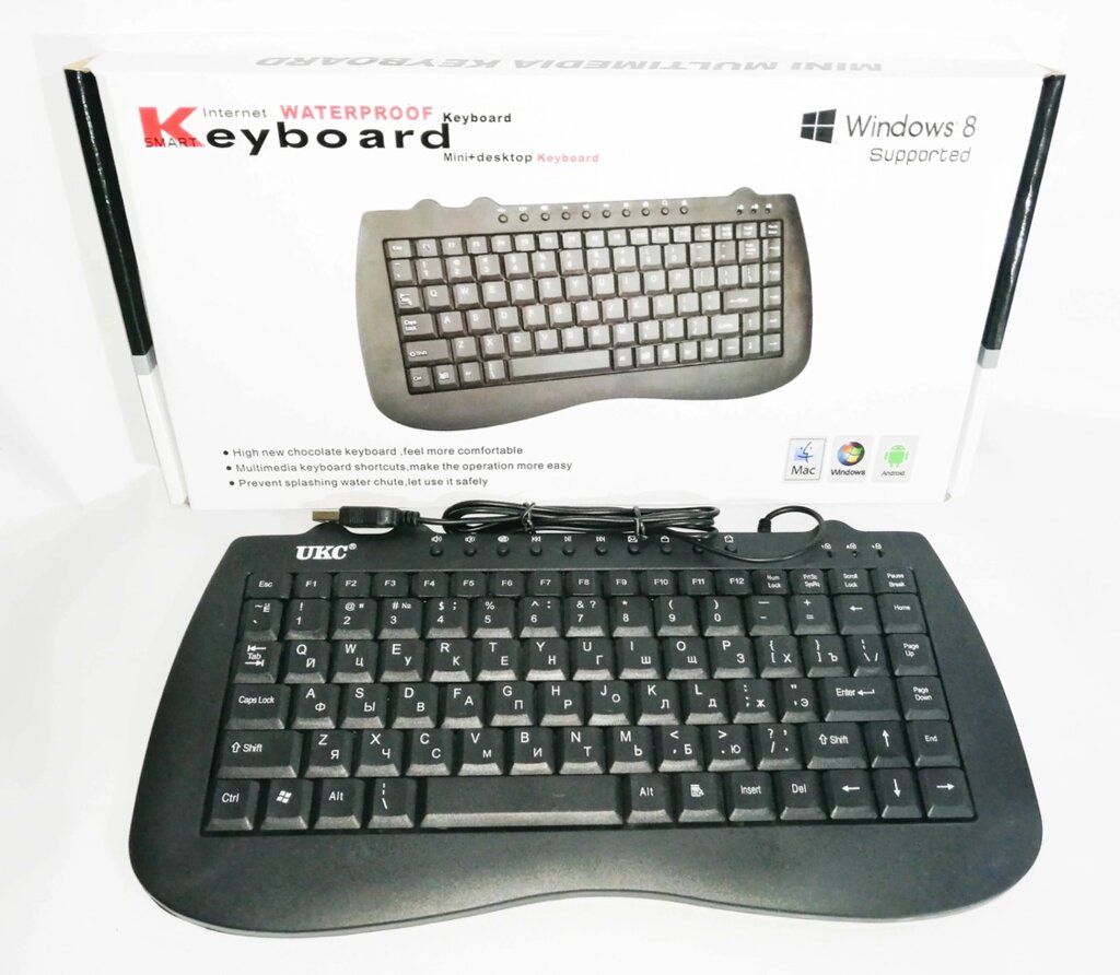 Дротова клавіатура KP-988 mini від компанії Опт, роздріб інтернет магазин Familyshop - фото 1