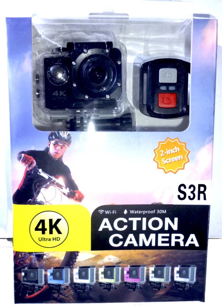 Екшн камера S3R Ultra HD 4K від компанії Опт, роздріб інтернет магазин Familyshop - фото 1
