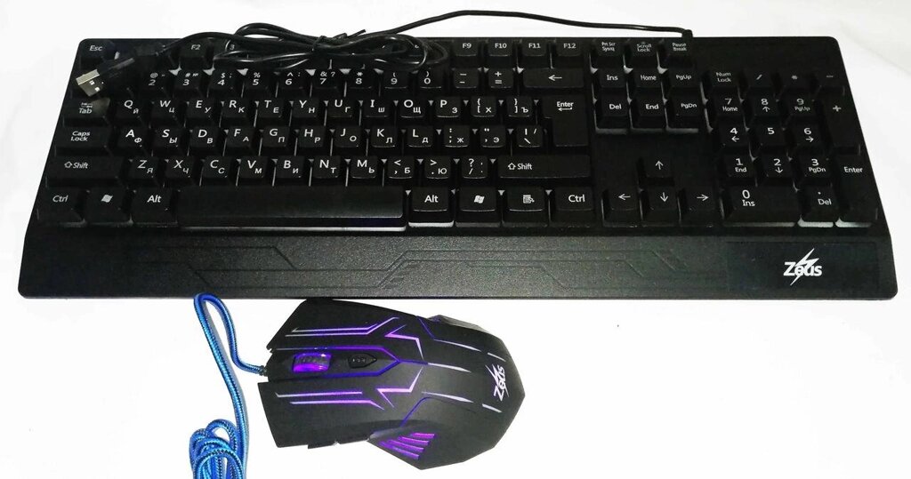 Ігрова клавіатура з підсвічуванням і мишкою M 710 від компанії Опт, роздріб інтернет магазин Familyshop - фото 1