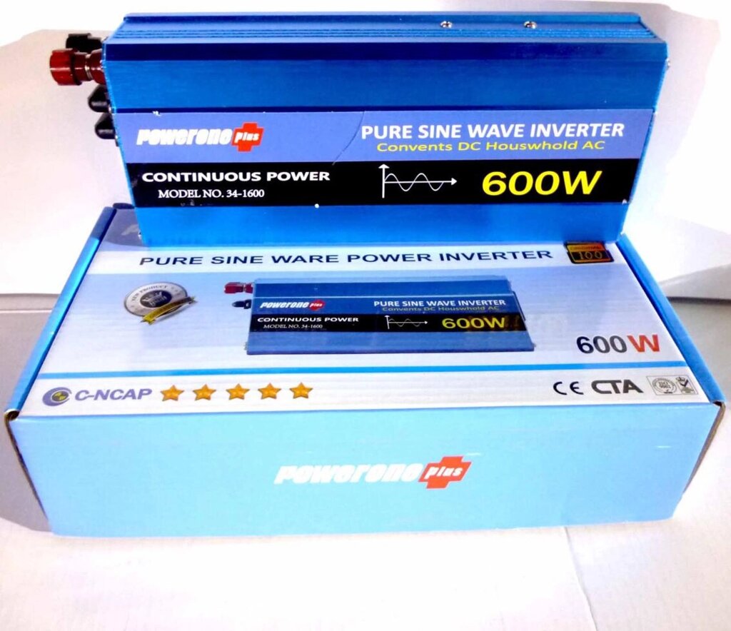 Інвертор із чистою синусоїдою POWERONE Pure Sine Inverter-600W від компанії Опт, роздріб інтернет магазин Familyshop - фото 1