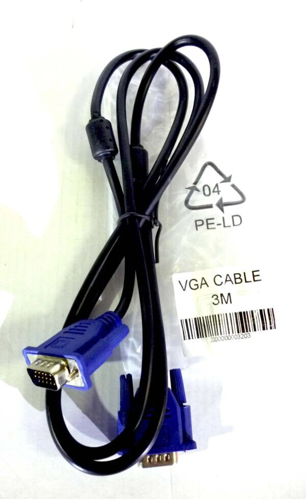 Кабель VGA 3 m від компанії Опт, роздріб інтернет магазин Familyshop - фото 1