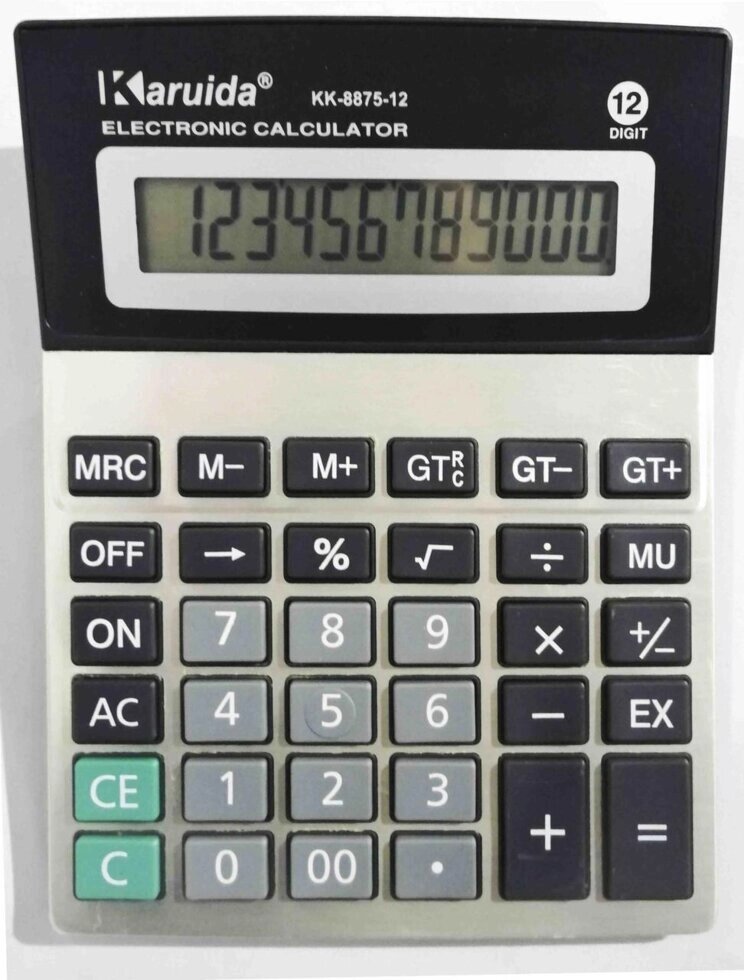 Калькулятор KK 8875-12 від компанії Опт, роздріб інтернет магазин Familyshop - фото 1