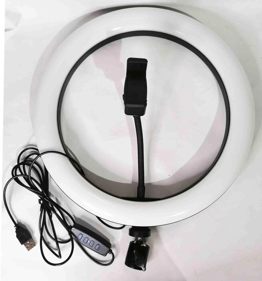 Кільцева LED лампа для селфи 30 см RING LIGHT USB від компанії Опт, роздріб інтернет магазин Familyshop - фото 1