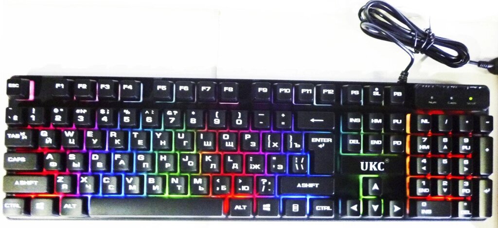 Клавіатура з підсвіткою ZYG 800 від компанії Опт, роздріб інтернет магазин Familyshop - фото 1