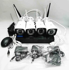 Комплект відеоспостереження NVR CAD SX04-400 WiFi набір на 4 камери XVRViev APP
