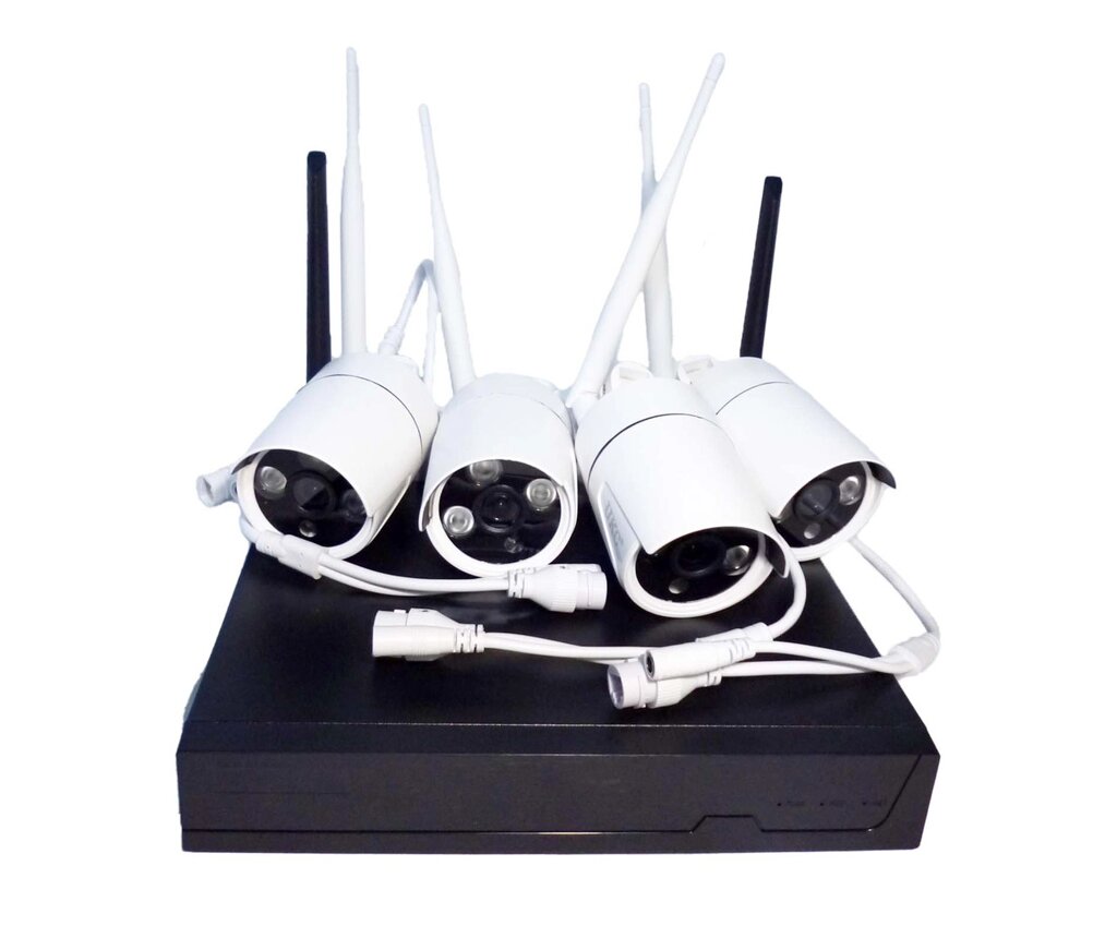 Комплект відеоспостереження NVR CAD SX04-400 WiFi набір на 4 камери XVRViev APP від компанії Опт, роздріб інтернет магазин Familyshop - фото 1