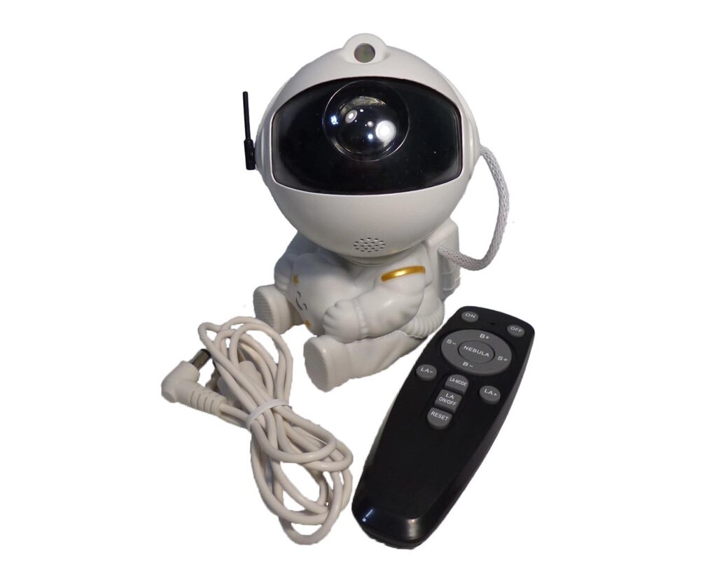 Лазерний нічник-проектор зоряного неба "Астронавт" з пультом mini від компанії Опт, роздріб інтернет магазин Familyshop - фото 1