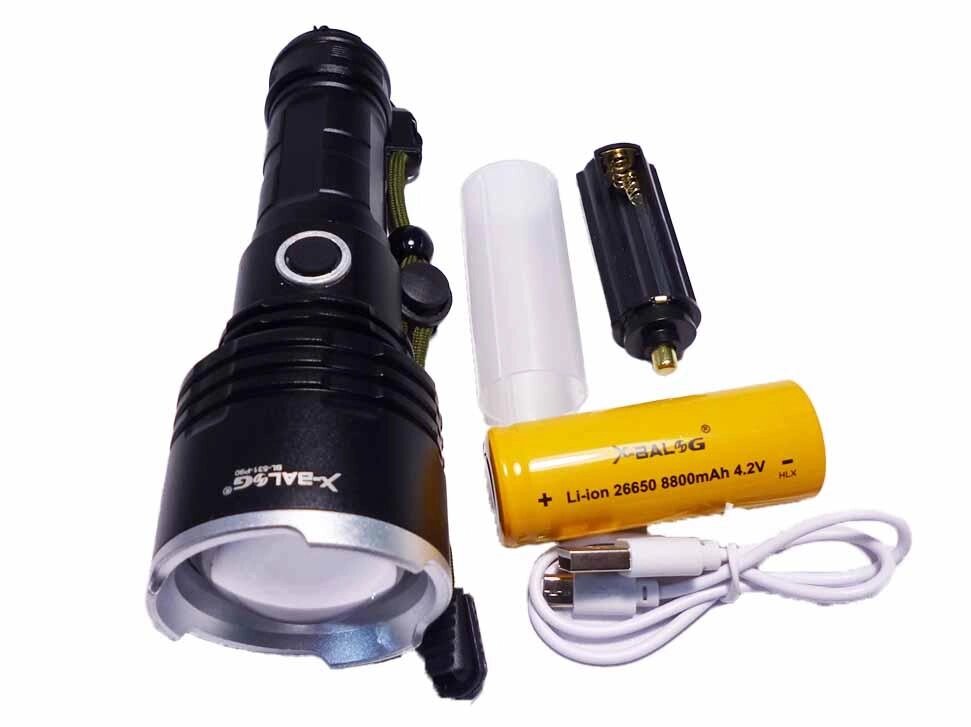 Ліхтарик акумуляторний Bailong BL-P531-P90 + powerbank від компанії Опт, роздріб інтернет магазин Familyshop - фото 1