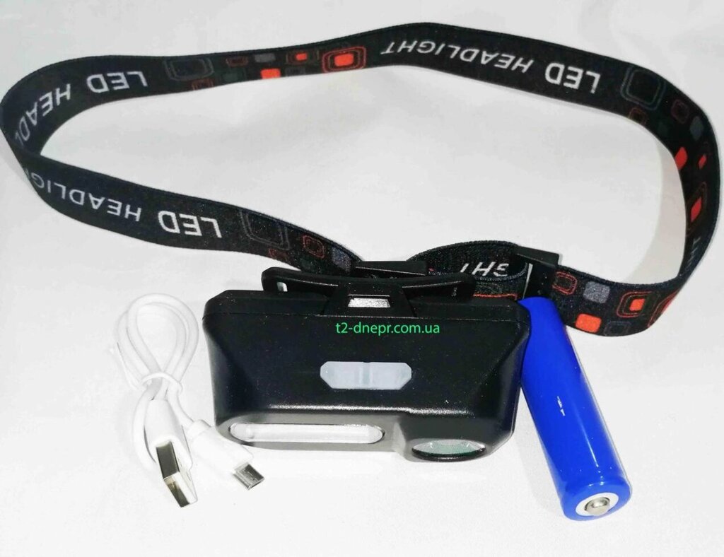 Ліхтарик акумуляторний налобний BL 1804A COB XPE із сенсорним увімкненням від компанії Опт, роздріб інтернет магазин Familyshop - фото 1