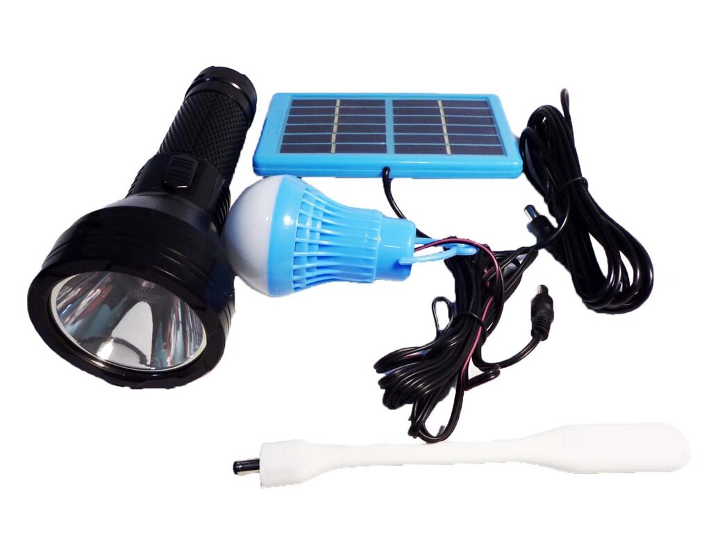 Ліхтарик ручний з зарядкою від сонця BL YW-038 hand torch + bulb від компанії Опт, роздріб інтернет магазин Familyshop - фото 1