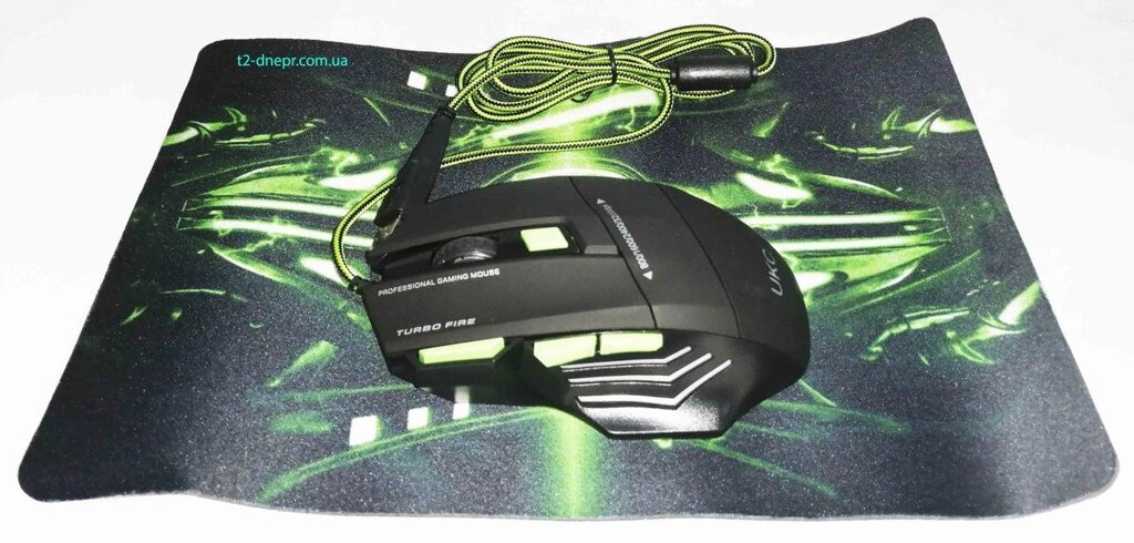Мишка ігрова X7S 7D з килимком від компанії Опт, роздріб інтернет магазин Familyshop - фото 1
