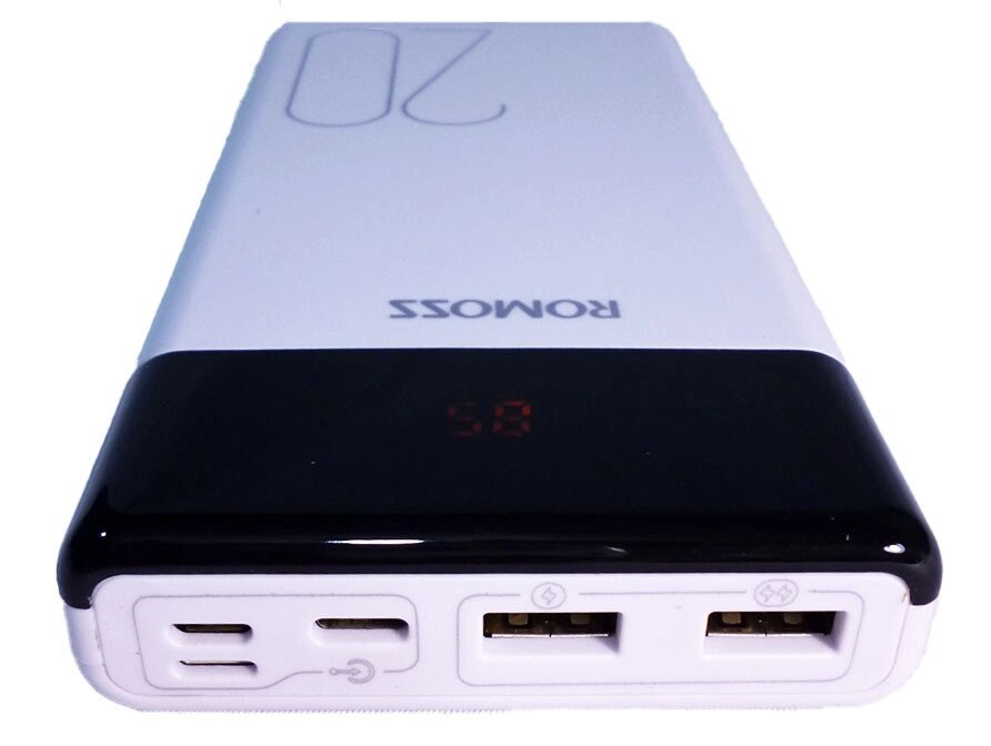 Мобільний зарядний пристрій POWERBANK Romoss 20000 mAh від компанії Опт, роздріб інтернет магазин Familyshop - фото 1