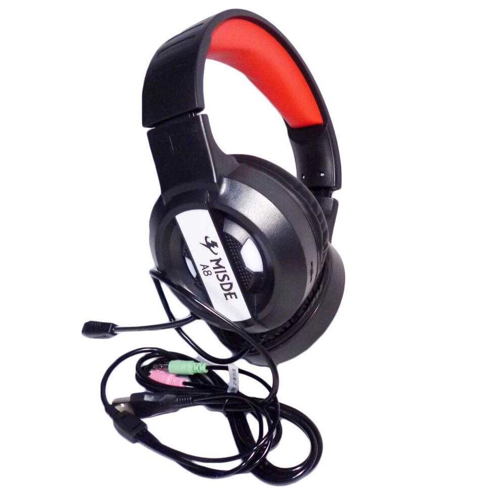 Навушники ігрові з мікрофоном A8 Gaming LED від компанії Опт, роздріб інтернет магазин Familyshop - фото 1