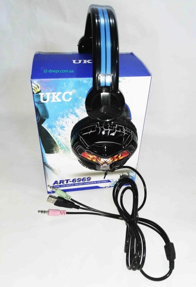 Навушники ігрові з мікрофоном E001 від компанії Опт, роздріб інтернет магазин Familyshop - фото 1