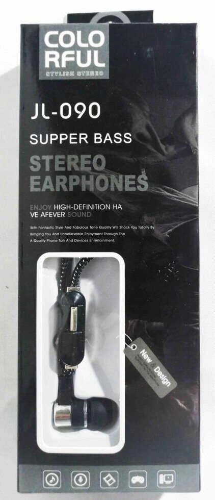 Навушники вакуумні з мікрофоном MDR LR12/JL 090 з mic. від компанії Опт, роздріб інтернет магазин Familyshop - фото 1