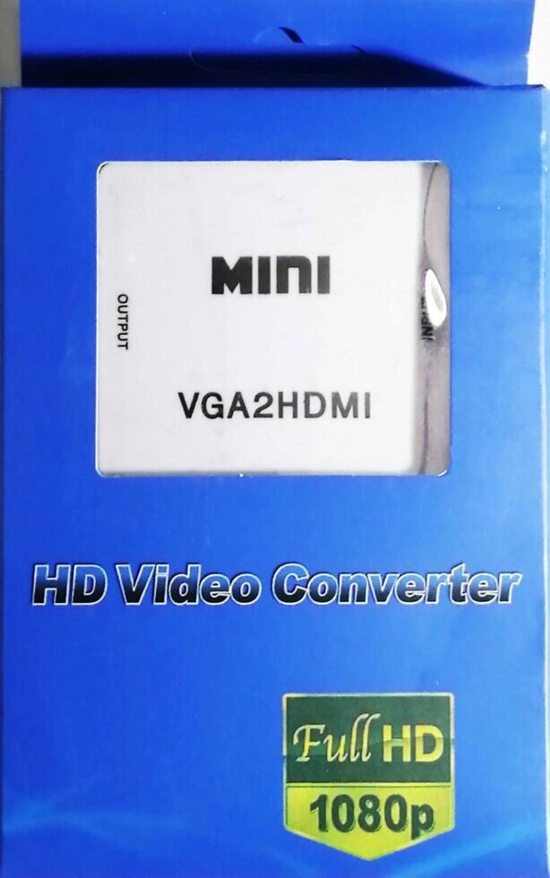 Перехідник VGA -HDMI - зі звуком від компанії Опт, роздріб інтернет магазин Familyshop - фото 1