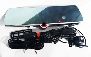 Відеореєстратор автомобільне дзеркало на три камери 5" + touch C33