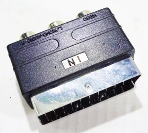 Перехідник SCART-3 RCA IN