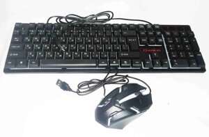 Клавіатура з підсвіткою KR 6300TZ + mouse