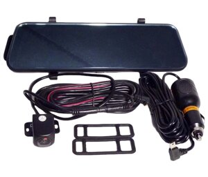Відео реєстратор дзеркало з двома камерами DVR L 203 1080P touchscreen 12''