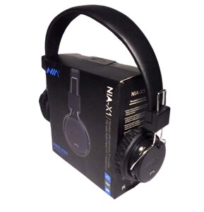 Навушники бездротові NIA X1 + BT+APP+FM radio