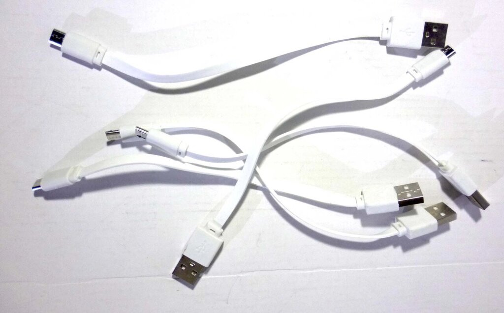 Шнур USB-MICRO USB 19 см до Powerbank від компанії Опт, роздріб інтернет магазин Familyshop - фото 1
