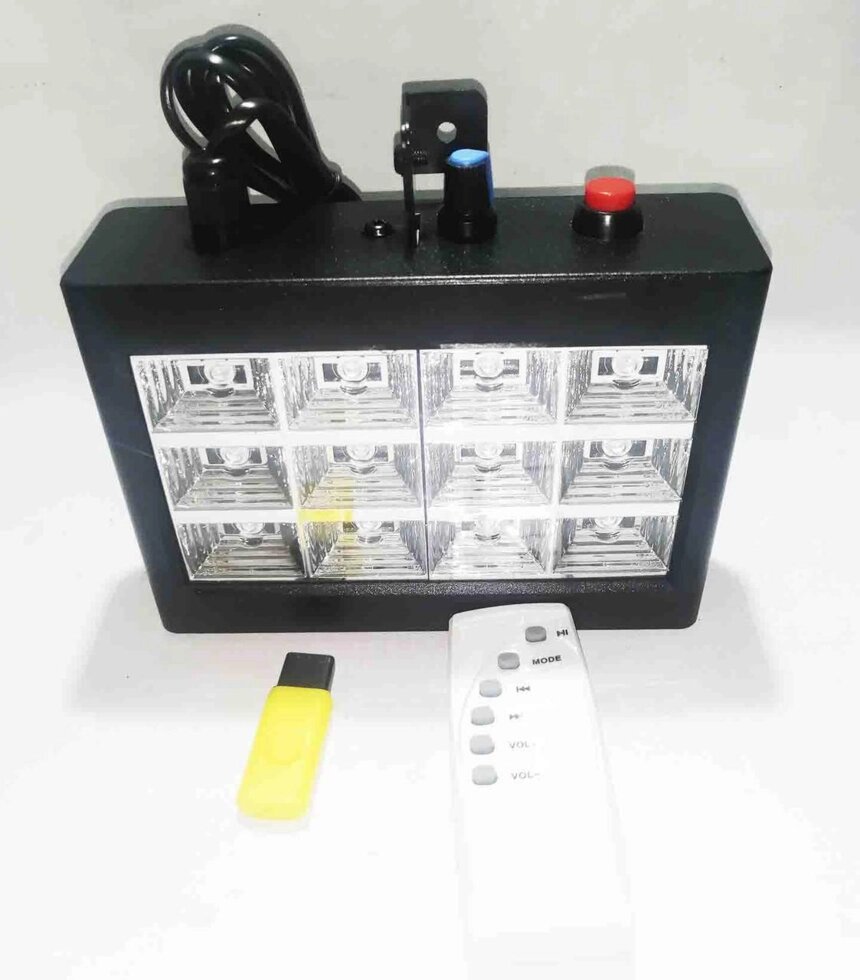 Стробоскоп LED RGB MP3 від компанії Опт, роздріб інтернет магазин Familyshop - фото 1