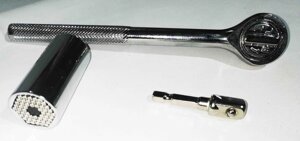 Торцевий гайковий ключ з універсальною головкою TOOL 7-19 мм