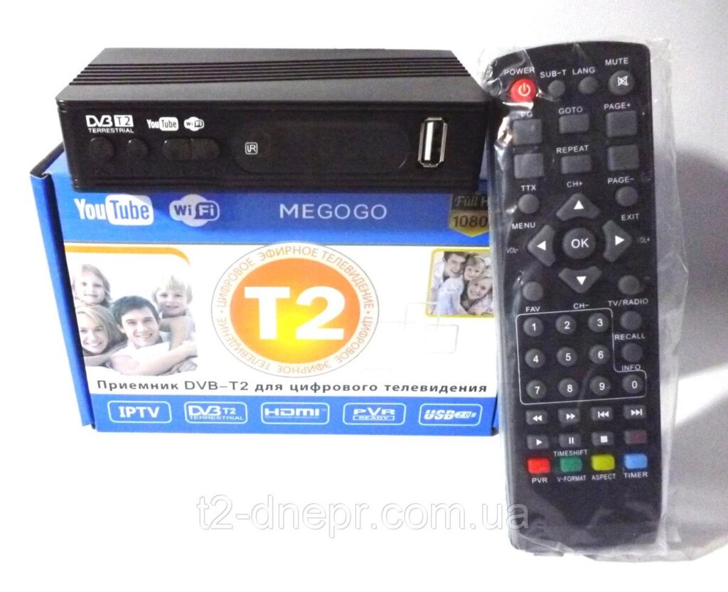 Тюнер T2 LCD + Wi-Fi + Megogo від компанії Опт, роздріб інтернет магазин Familyshop - фото 1