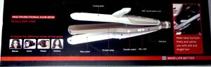 Утюжок GM 1960, Плойка, Мультистайлер, Прасочку для волосся, Плойка з гофрою