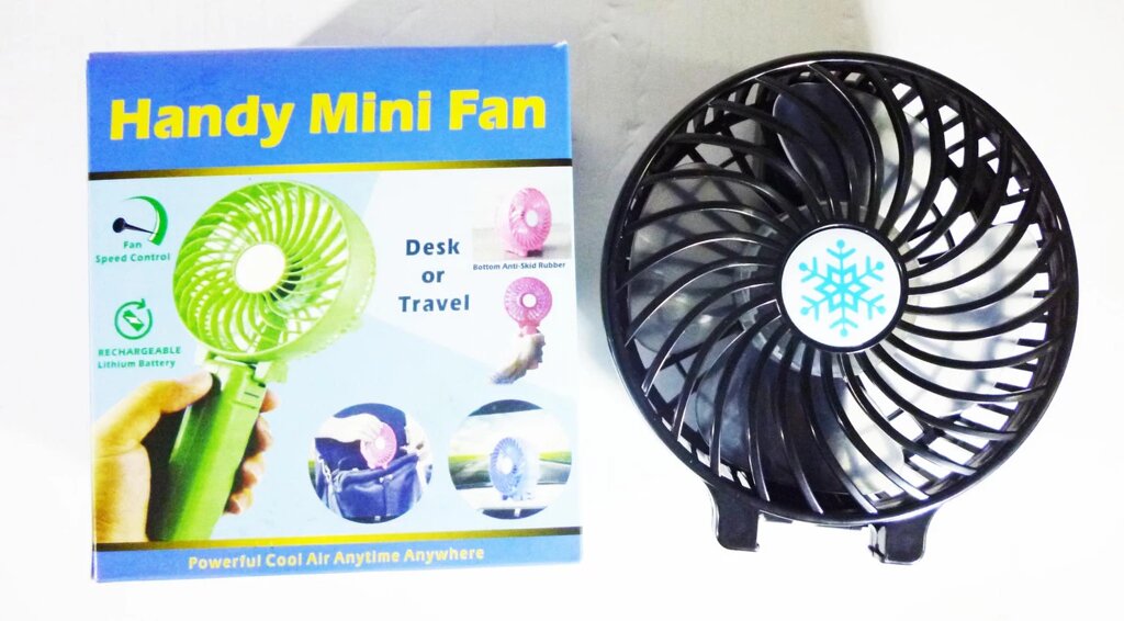 Вентилятор настільний / ручний акумуляторний mini fan 01 (електровеер) ##от компании## Опт, роздріб інтернет магазин Familyshop - ##фото## 1