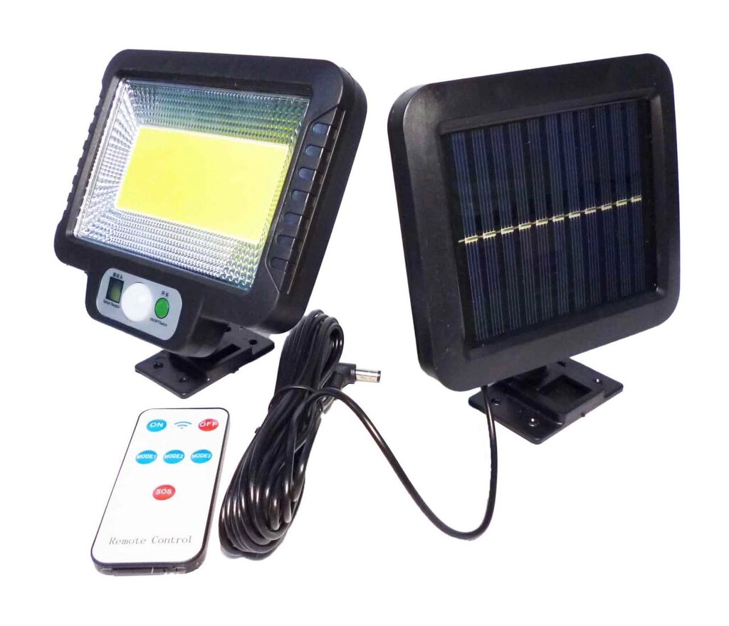 Вуличний ліхтар із сонячною панеллю T 09 з пультом ДУ від компанії Опт, роздріб інтернет магазин Familyshop - фото 1