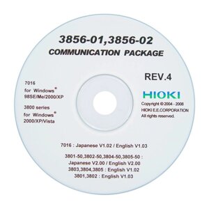 Програма синхронізації з комп'ютером HIOKI 3856-02